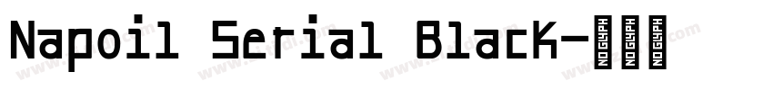Napoil Serial Black字体转换